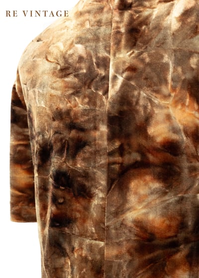 橘金色の皺褶紋路絨布上衣11