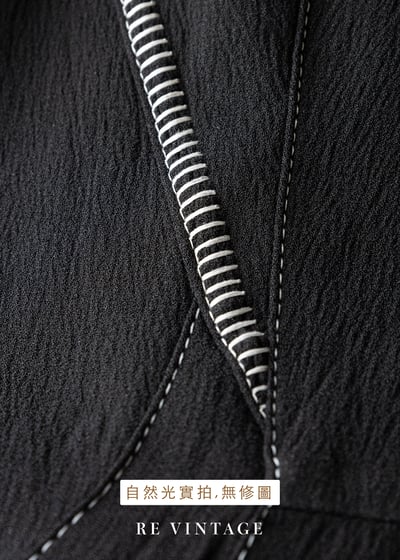 黑底白線結構感貼身洋裝18