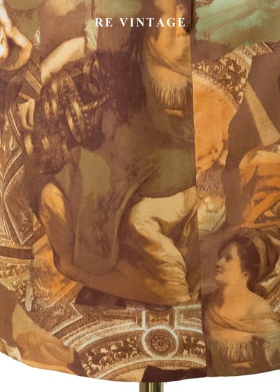 聖殿文藝復興油畫高腰短裙（25"）8