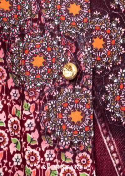 酒紅拼花的秘密訊號上衣6