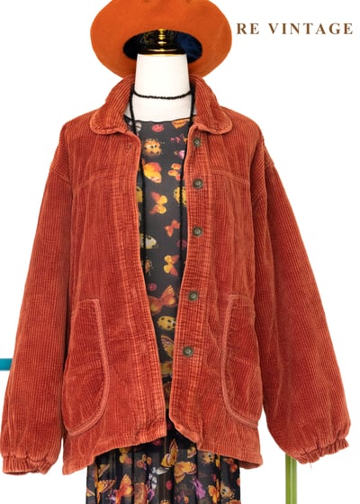 午後陽光燈芯絨外套1