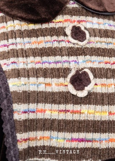 彩虹巧克力工廠絨布長洋裝5