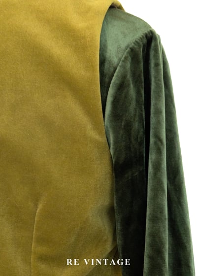 柔亮黃綠色絨布背心9