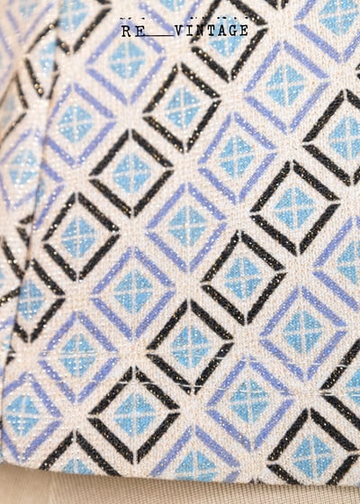 金閃閃小藍菱格彈性上衣3