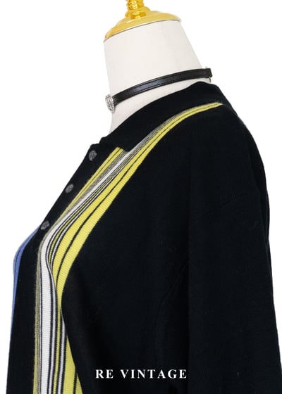 電波對決雙色直條紋針織上衣7