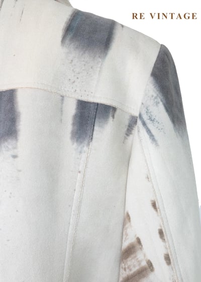 『歐洲寶貝』義大利製 - 墨染森野噴繪工藝夾克外套17