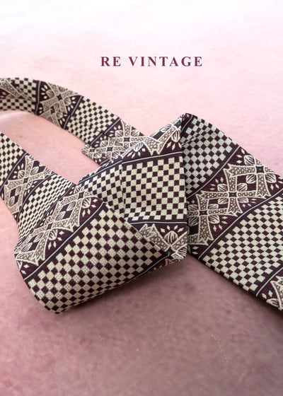 棋盤格與圖騰儀式領帶7