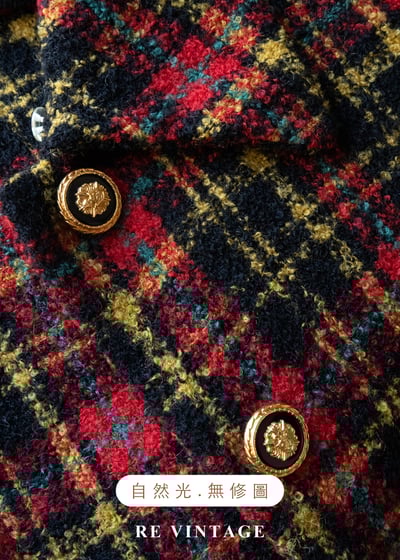 日本製 - 巴黎秋天明亮格紋西裝外套16