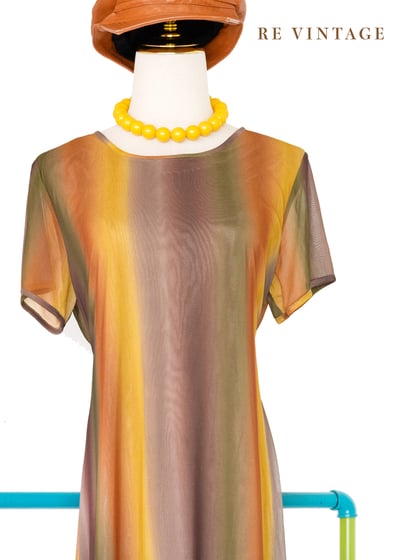 大地與火的漸層能量長洋裝3