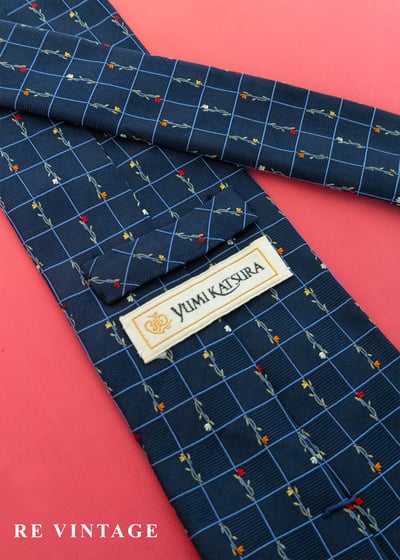 方格裡的春天 - 玫瑰花園領帶5