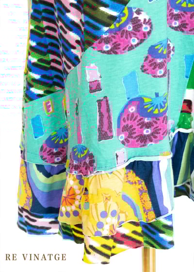 『歐洲寶物-巴黎』Art Collage 超美拼接繞頸洋裝12