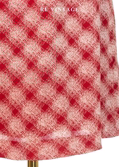 Scarlet checks 暖紅格調短裙 (27")4