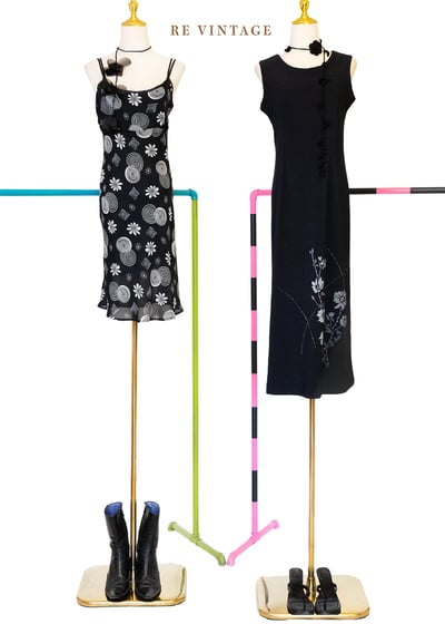 視覺迷宮圖騰細肩帶洋裝2