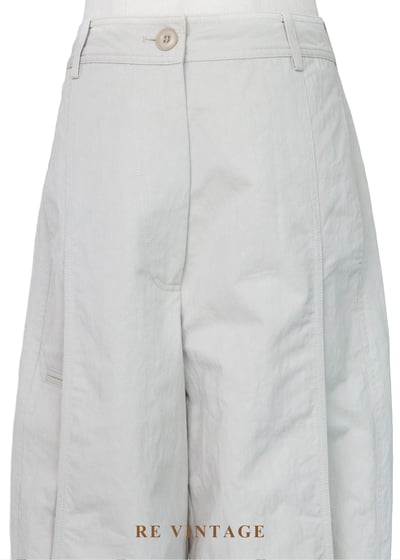 淺米灰挺闊棉麻質地工裝寬褲（24"）3