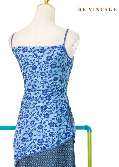 不對稱花朵蔓生細肩帶背心8