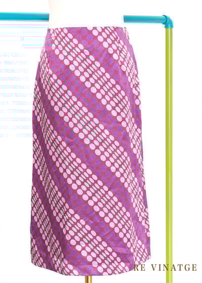 Disco 斜紋點點緞面中長裙1