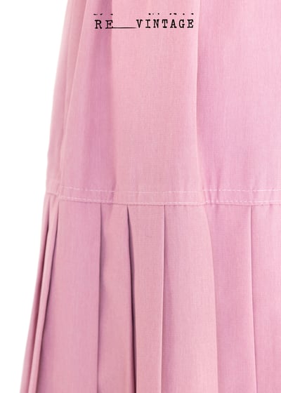 溫柔粉紅高腰百褶裙6