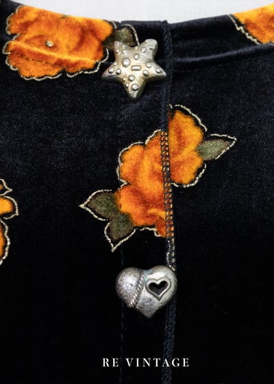 Orange Rose 絕美銀釦絨布套頭上衣4