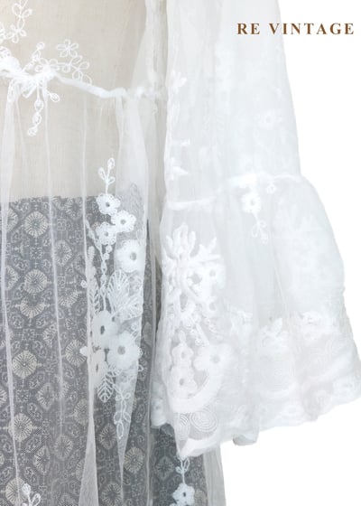 風的形狀。雲的呼吸蕾絲長版罩衫16