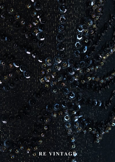 暮色星河流淌的痕跡 - 花卉亮片刺繡排釦丹寧長裙	（26"）7