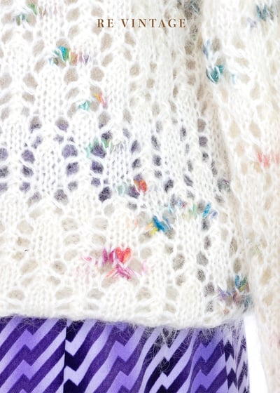 彩虹here and there 可愛白色毛衣5