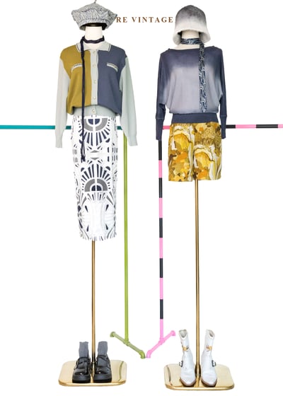 芥末黃河邊風景短褲（24-28"）2