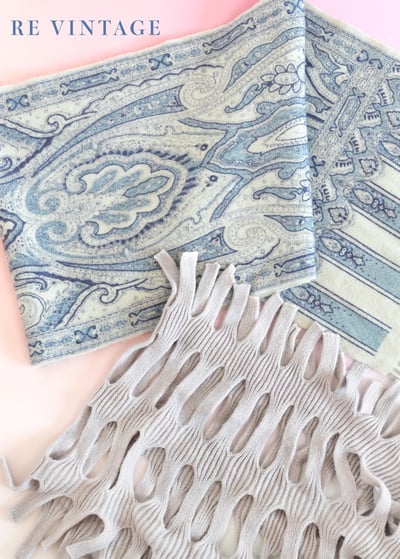 Royal Blue 高雅皇宮圖騰圍巾2