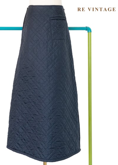必備單品 - Quilted Navy Skirt 暖暖長裙（27.5"）10