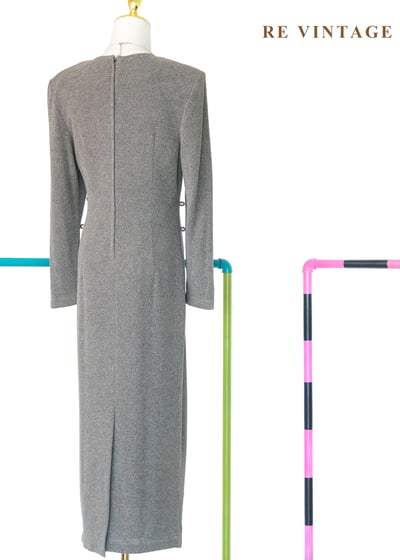 質感單品 - 麻花灰高級浪漫感洋裝10