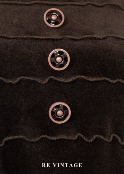 午夜可可 - 法式波紋絨布長洋裝6