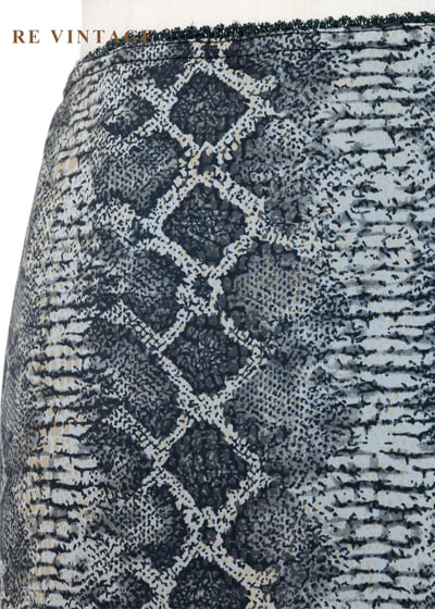 套裝裙子 - 冷灰調蛇紋野性及膝裙（24-29"）5