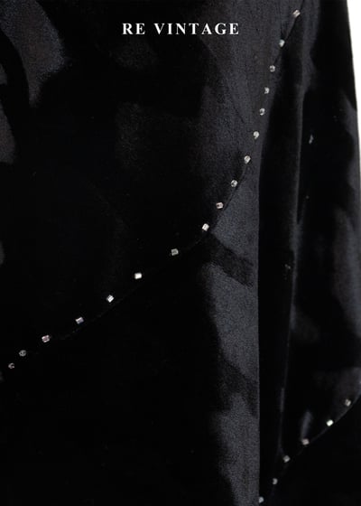 星軌旋轉舞夜黑絨長裙（27"）7