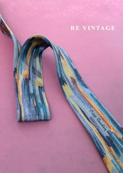 藝術家筆觸畫布領帶8