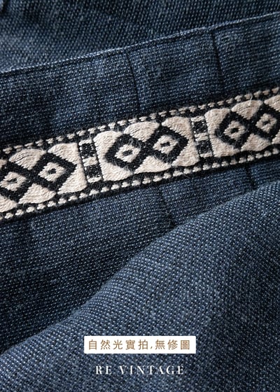 套裝裙子 - 靛藍自然氣息文藝裙子（26"）12