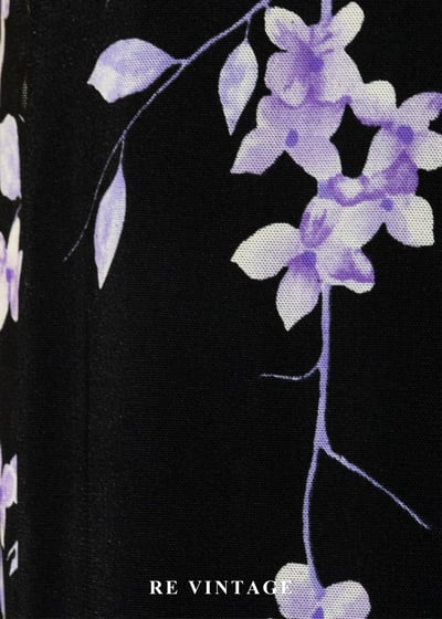 黑夜紫光花火細肩帶洋裝10