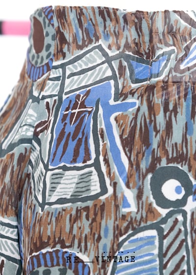 樹枝孤鳥雪紡寬版長褲4