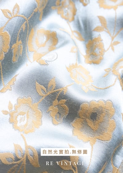 花草氣泡水緞面長裙（24"）11