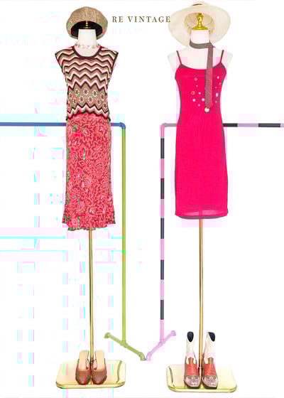 Raspberry 粉系圖騰美裙（25-28"）2