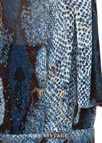 幻藍蟒紋領結冷冽背心8