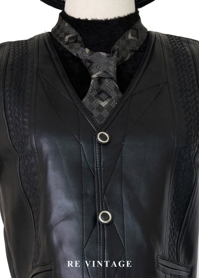 質感單品 - 編織工藝皮革背心3