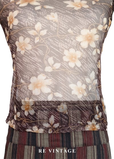 流星花朵透膚背心4