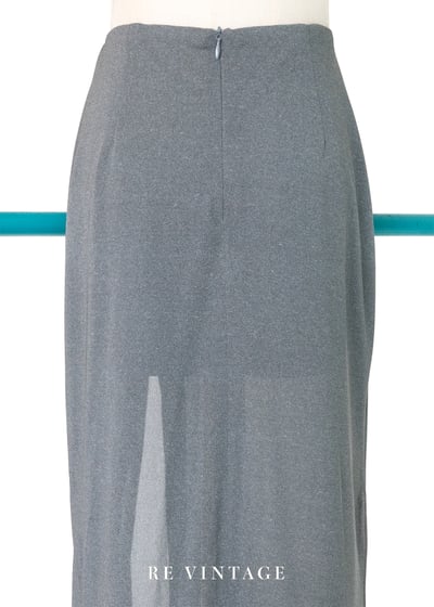 必備單品 - 煙灰色辣辣美腿高衩長裙（24-28"）9
