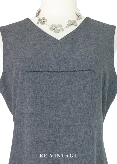 質感單品 - 視覺中心水泥灰長洋裝3