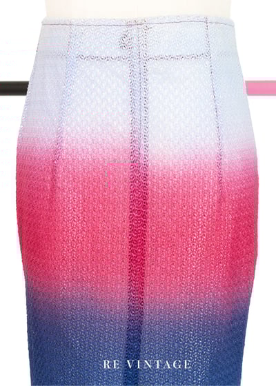 三色漸層超美的網狀布料長裙（24")9