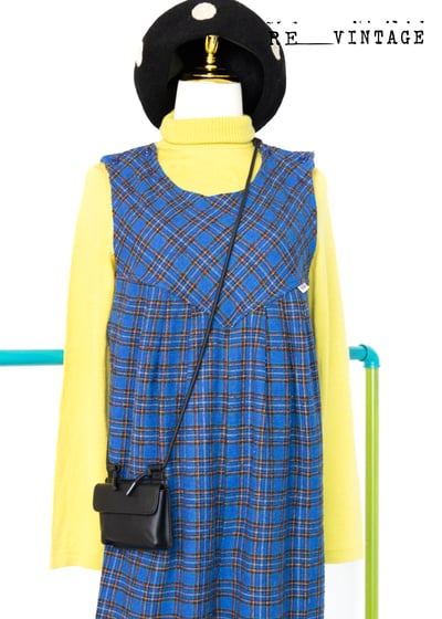 薄款黃綠色花花圖騰高領針織上衣4