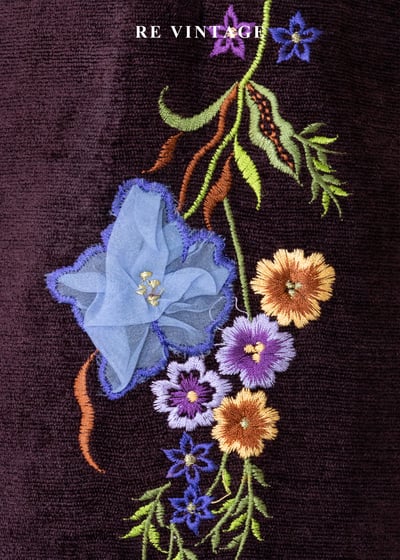 秋冬必備單品 - 紫光花束柔軟短裙（26"）4