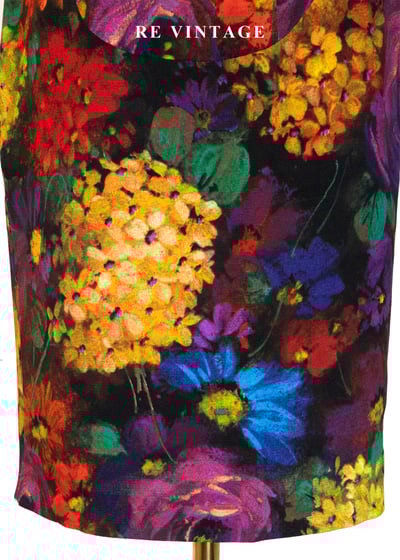 復古花卉色彩記憶短裙（29"）4