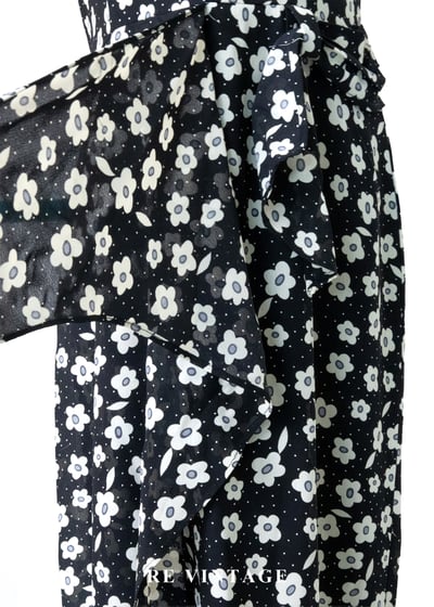 黑白映畫 - 法式雛菊氣質洋裝10