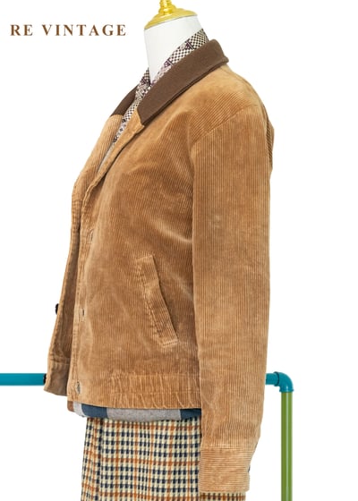 英倫Caramel 燈芯絨翻領夾克外套9