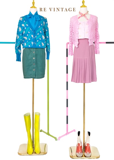 海水浴場藍藍的針織毛線衣外套2